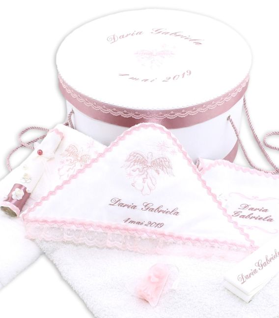 Set trusou botez fete si cutie ingeras calauzitor
