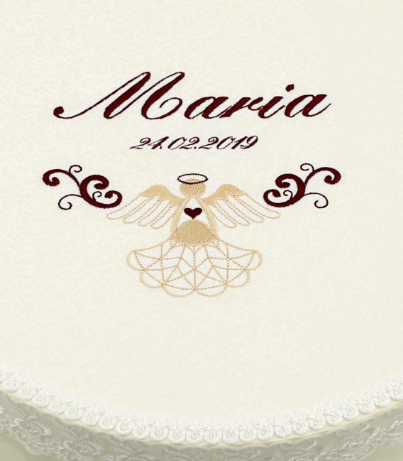 Trusou botez fete ingeras elegant personalizat