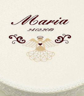 Trusou botez fete ingeras elegant personalizat