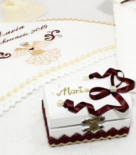 Trusou botez fete ingeras elegant personalizat