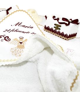 Trusou botez fete ingeras elegant personalizat