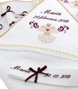 Trusou botez fete ingeras elegant personalizat