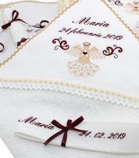 Trusou botez fete ingeras elegant personalizat