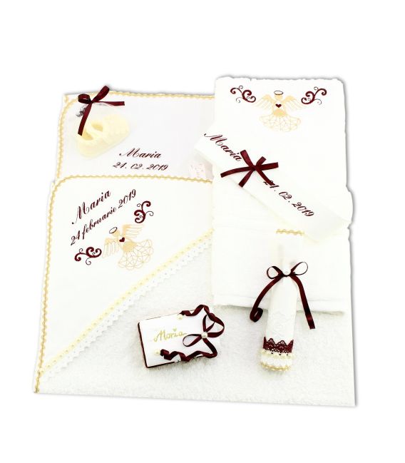 Trusou botez fete ingeras elegant personalizat