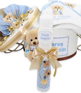 Trusou de Botez Baiat cu Lumanare | contine cutie | Atelierele Cris