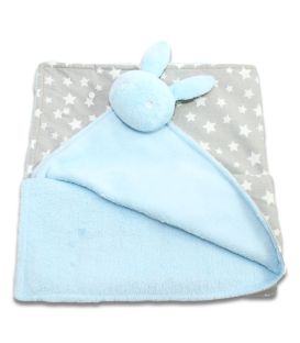 Jucarii personalizate bebelusi - Paturica cocolino bebe cu jucarie personalizata