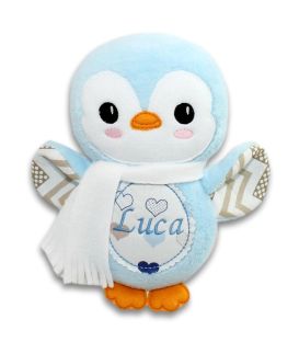Jucarii personalizate bebelusi - Jucărie personalizată pinguin Luca