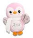 Jucarii personalizate bebelusi - Pinguin roz personalizat