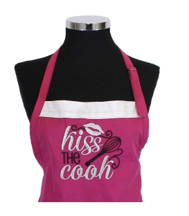 Sort bucatarie femei personalizat cu mesaj Kiss The Cook