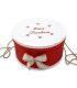 Trusouri botez traditionale - Set botez personalizat broderii traditionale cutie inclusa rosu