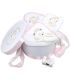 Trusou botez personalizat fetite cutie rotunda inclusa Lebada aurie