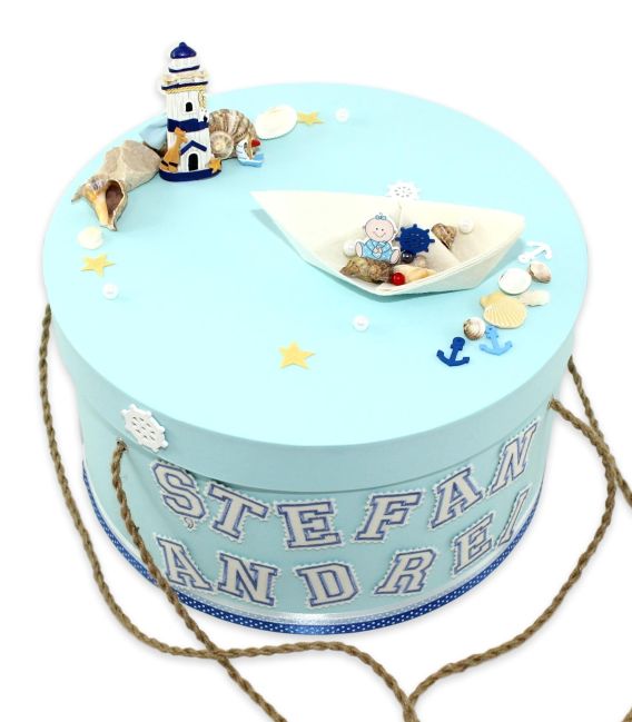 Set botez complet marinar pentru baieti 13 piese premium  - Trusouri  Botez Complete