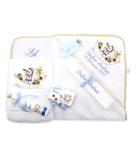 Set botez complet marinar pentru baieti 13 piese premium  - Trusouri  Botez Complete