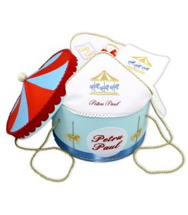 Set botez Carusel cutia rotunda inclusa