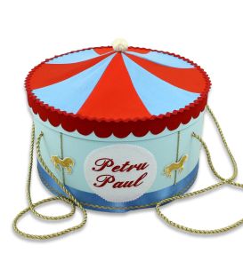 Set botez Carusel cutia rotunda inclusa