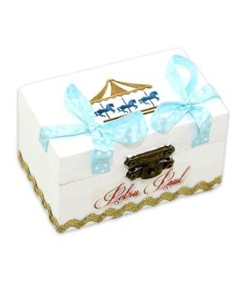 Set botez Carusel cutia rotunda inclusa