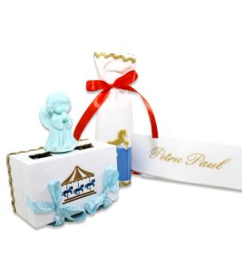 Set botez Carusel cutia rotunda inclusa