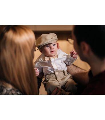 Trusou botez complet ingerasul Rafael personalizat auriu  - Trusouri  Botez Complete