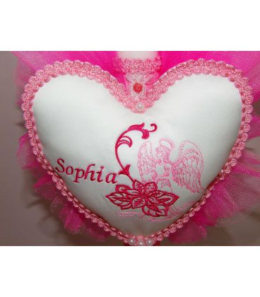 Lumanare botez ingeras si floare