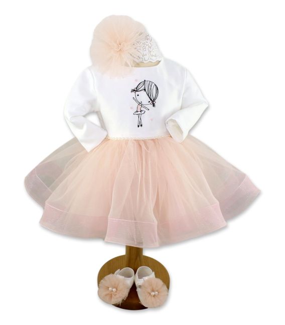 Set botez complet balerina pentru fetite personalizat  - Trusouri  Botez Complete