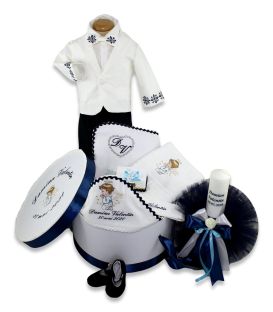 Set botez complet ingerasul Rafael personalizat  - Trusouri  Botez Complete