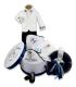 Set complet botez baiat ingerasul Rafael personalizat + 10 piese