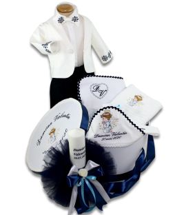 Set botez complet ingerasul Rafael personalizat  - Trusouri  Botez Complete