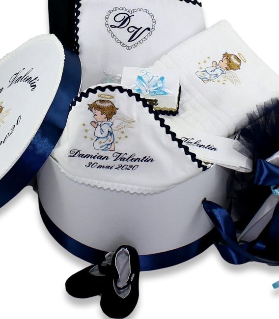 Set botez complet ingerasul Rafael personalizat  - Trusouri  Botez Complete