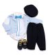 Set trusou bebe strumf personalizat cu jucarii  - Trusouri  Botez Complete