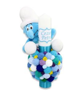 Set trusou bebe strumf personalizat cu jucarii  - Trusouri  Botez Complete