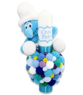 Set trusou bebe strumf personalizat cu jucarii  - Trusouri  Botez Complete