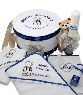 Set botez pentru baieti ursulet Matteo