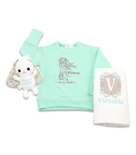 Set cadou aniversare 1 an personalizat pentru fetite