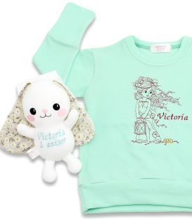 Set cadou aniversare 1 an personalizat pentru fetite