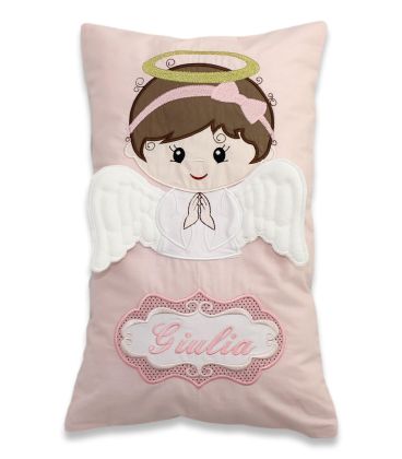 Perna personalizata bebe cu ingeras pentru fetite