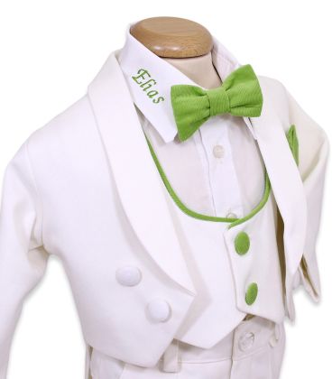 Set botez complet inimioara ingeras personalizat pentru baieti