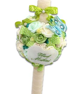 Set botez complet inimioara ingeras personalizat pentru baieti
