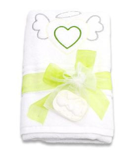 Set botez complet inimioara ingeras personalizat pentru baieti