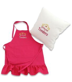 Set cadou personalizat pentru fetite sort si pernuta