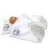 Set cadou personalizat cu ursulet pentru baieti 3 piese