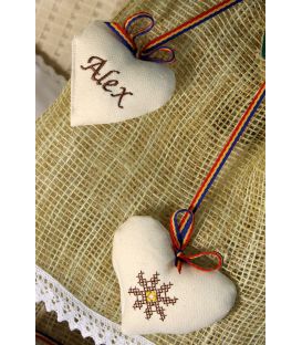 Lumanare botez traditionala personalizata cu lavanda