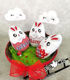 Decoratiuni de Paste cosulet personalizat pentru familie
