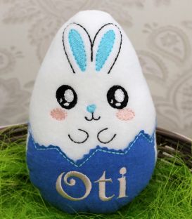Jucarie personalizata ou de Paste cu iepuras Oti