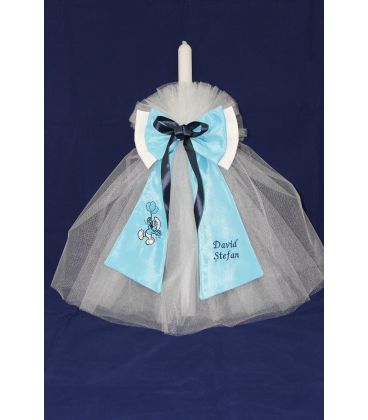 Lumanare de botez personalizata Strumfi