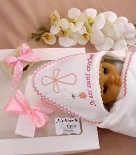 Trusou botez fete cruce si porumbel 9 piese