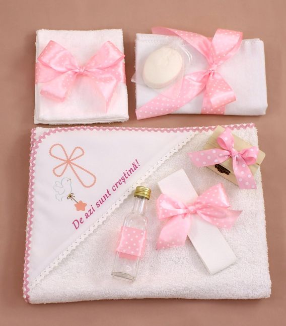 Trusou botez fetite cruce si porumbel 9 piese