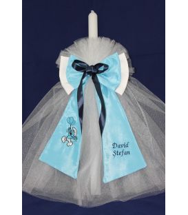 Lumanare de botez personalizata Strumfi