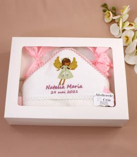 Trusou botez personalizat fete ingeras 9 piese
