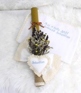 Trusou botez baieti de vara ingerasul Rafael cu tricolor set complet