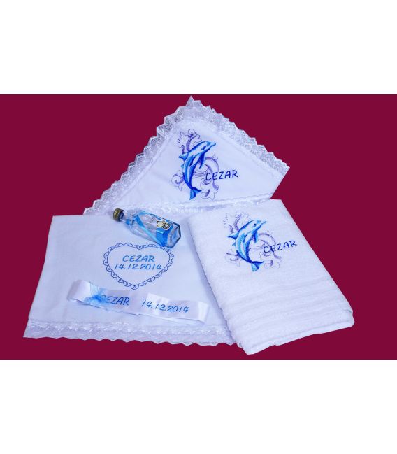 Trusou botez personalizat Delfin